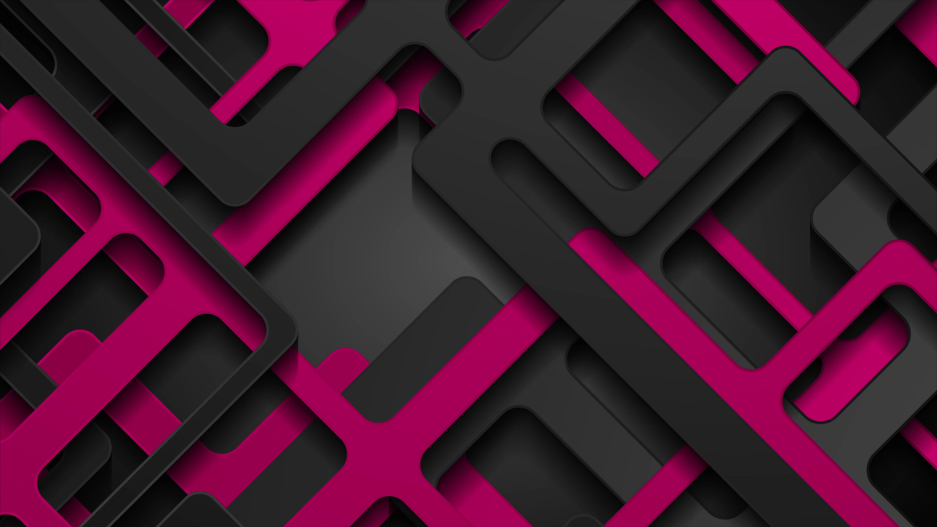 3D Abstract Pink Black Pattern Background